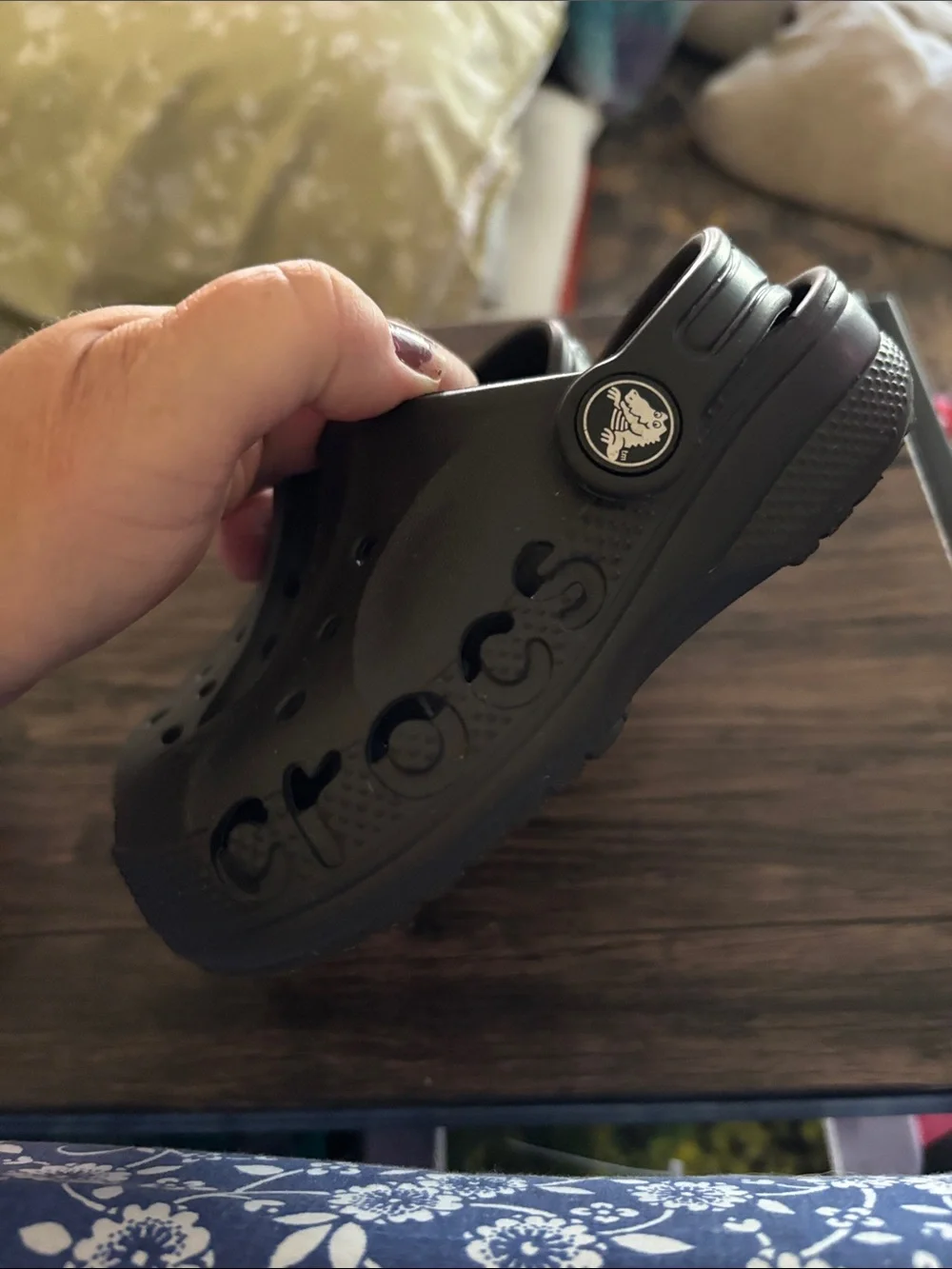 CROCS Kids Black Classic Clog Sandals